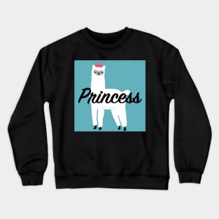 Llama Princess Design Crewneck Sweatshirt